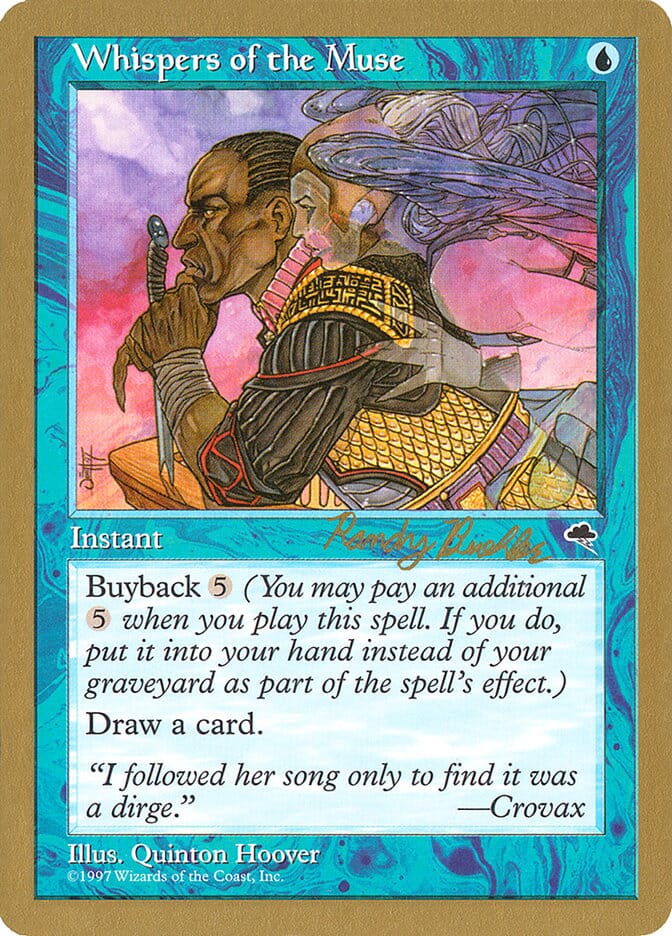 Whispers of the Muse (Randy Buehler) [World Championship Decks 1998] MTG Single Magic: The Gathering  | Multizone: Comics And Games