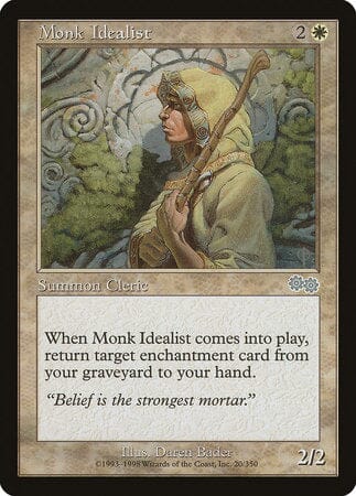 Monk Idealist [Urza's Saga] MTG Single Magic: The Gathering  | Multizone: Comics And Games