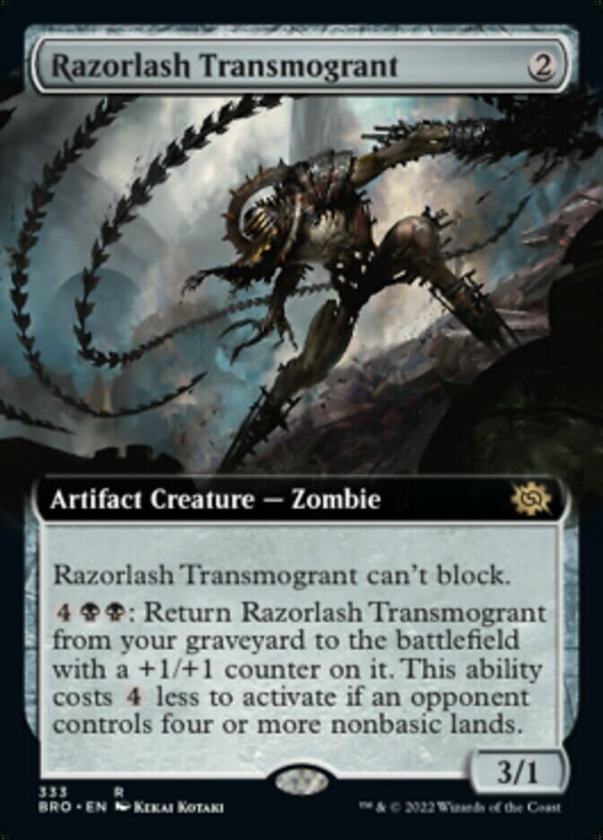 Razorlash Transmogrant (Extended Art) [The Brothers' War] MTG Single Magic: The Gathering  | Multizone: Comics And Games