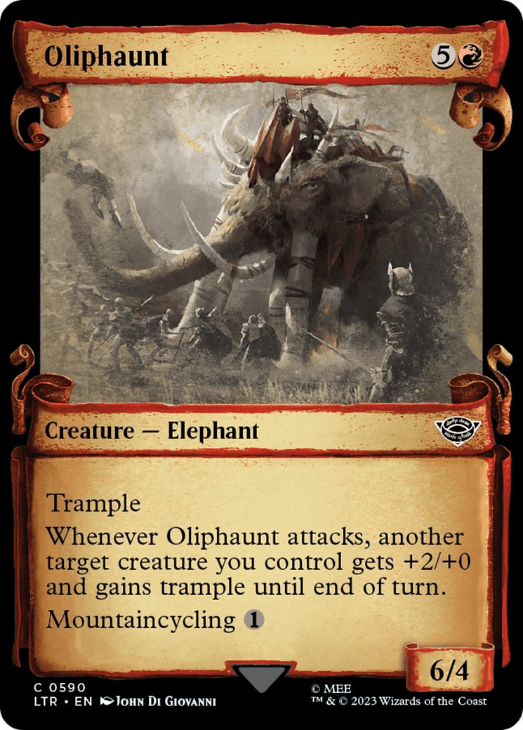 Oliphaunt [The Lord of the Rings: Tales of Middle-Earth Showcase Scrolls] MTG Single Magic: The Gathering  | Multizone: Comics And Games