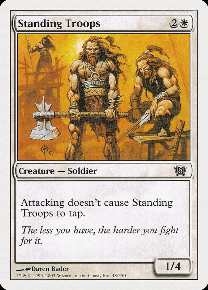 Standing Troops [Eighth Edition] MTG Single Magic: The Gathering  | Multizone: Comics And Games