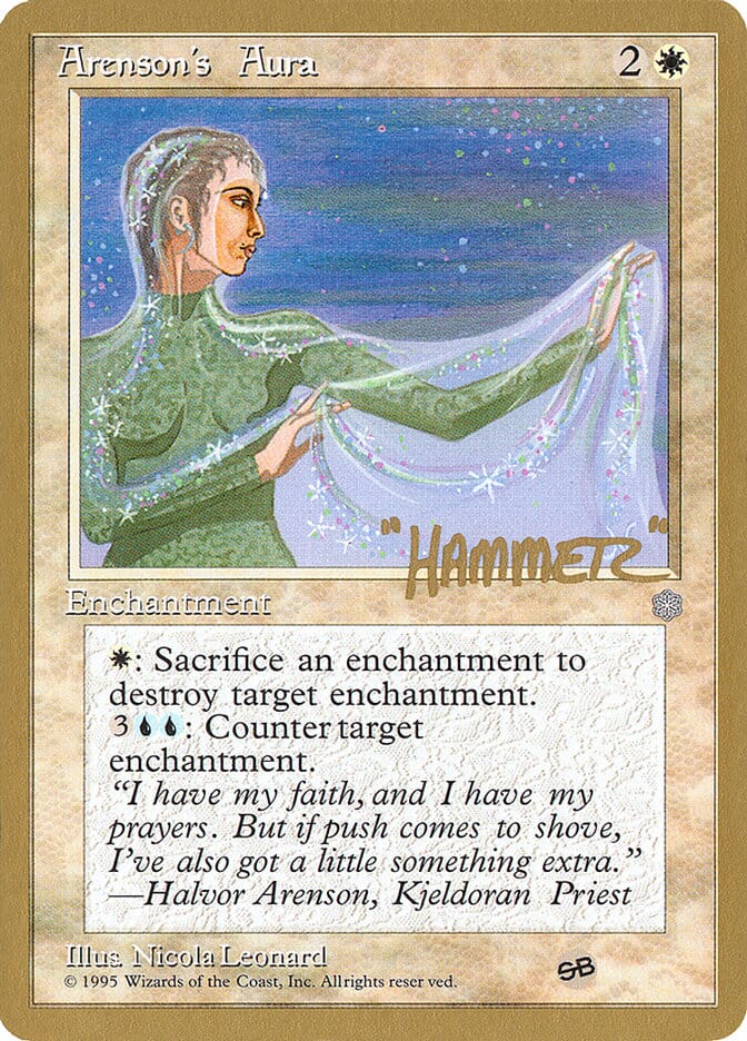 Arenson's Aura (Shawn "Hammer" Regnier) (SB) [Pro Tour Collector Set] MTG Single Magic: The Gathering  | Multizone: Comics And Games