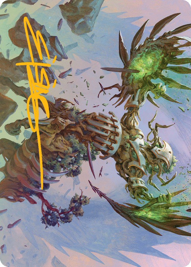 Botanical Brawler Art Card (Gold-Stamped Signature) [March of the Machine Art Series] MTG Single Magic: The Gathering  | Multizone: Comics And Games