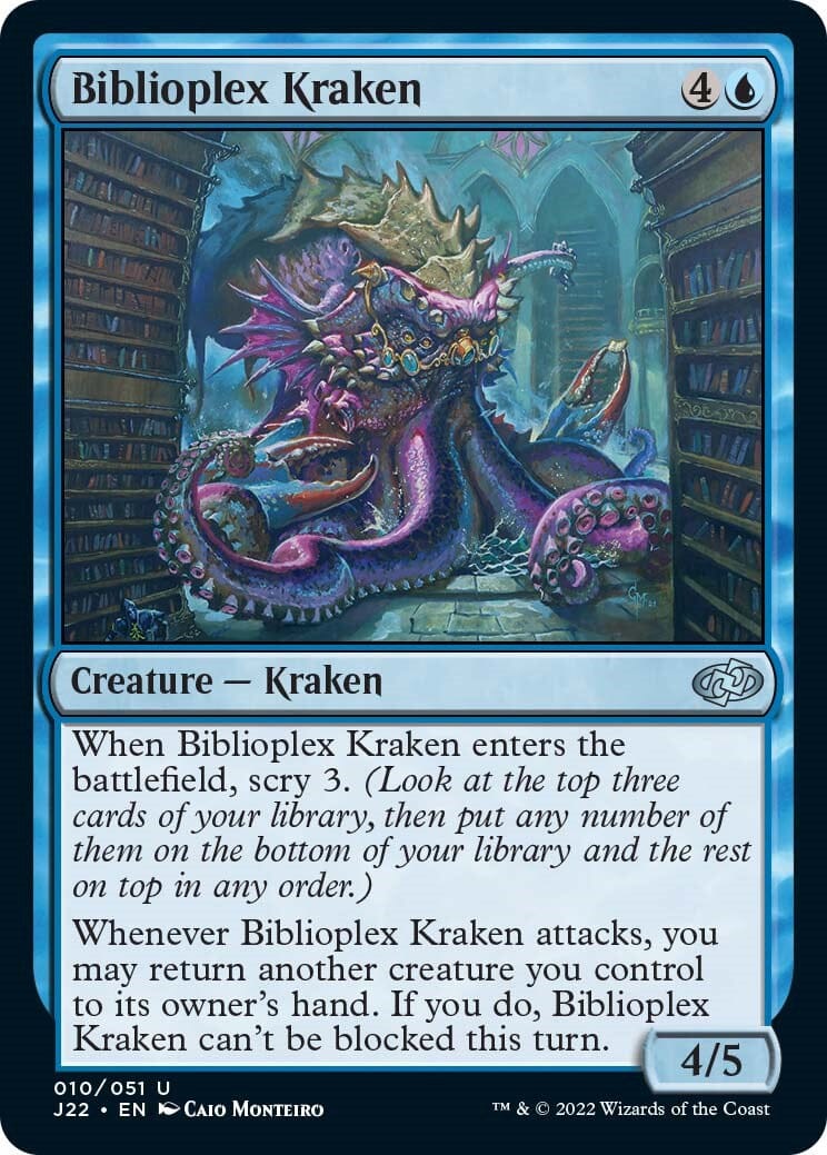 Biblioplex Kraken [Jumpstart 2022] MTG Single Magic: The Gathering  | Multizone: Comics And Games