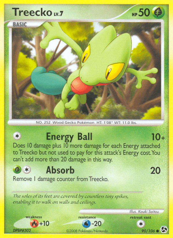 Treecko (90/106) [Diamond & Pearl: Great Encounters] Pokemon Single Pokémon  | Multizone: Comics And Games