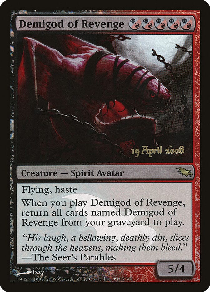 Demigod of Revenge [Shadowmoor Promos] MTG Single Magic: The Gathering  | Multizone: Comics And Games