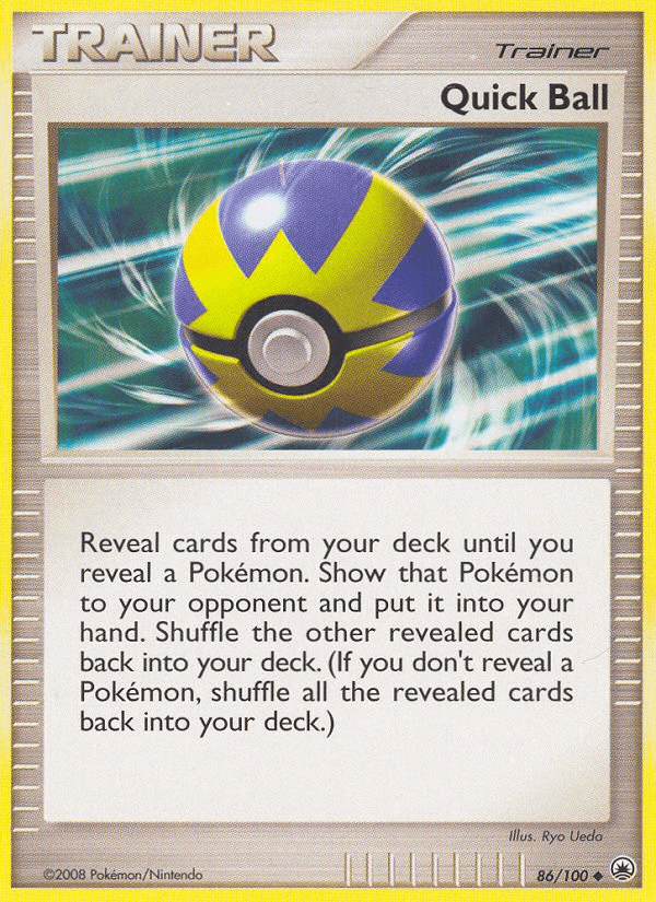 Quick Ball (86/100) [Diamond & Pearl: Majestic Dawn] Pokemon Single Pokémon  | Multizone: Comics And Games