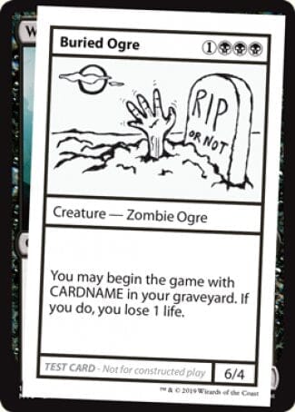 Buried Ogre (2021 Edition) [Mystery Booster Playtest Cards] MTG Single Magic: The Gathering  | Multizone: Comics And Games