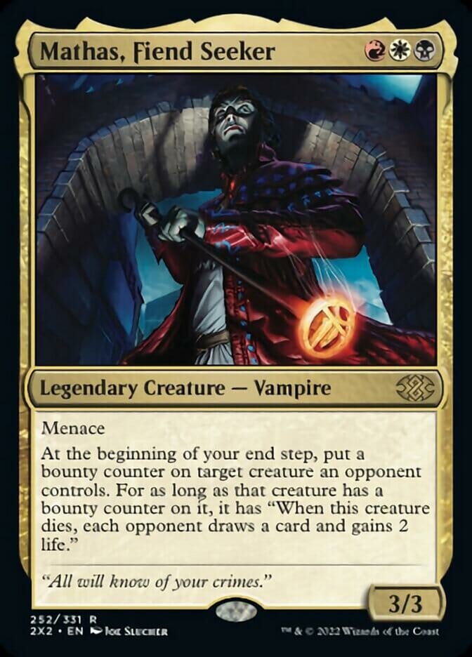 Mathas, Fiend Seeker [Double Masters 2022] MTG Single Magic: The Gathering  | Multizone: Comics And Games