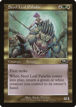 Steel Leaf Paladin [Planeshift] MTG Single Magic: The Gathering  | Multizone: Comics And Games
