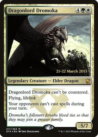 Dragonlord Dromoka [Dragons of Tarkir Promos] MTG Single Magic: The Gathering  | Multizone: Comics And Games