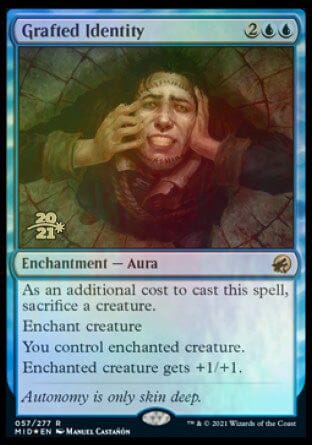 Grafted Identity [Innistrad: Midnight Hunt Prerelease Promos] MTG Single Magic: The Gathering  | Multizone: Comics And Games