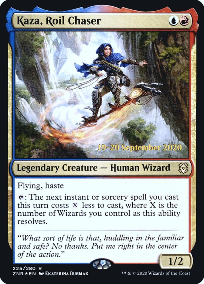 Kaza, Roil Chaser [Zendikar Rising Prerelease Promos] MTG Single Magic: The Gathering  | Multizone: Comics And Games