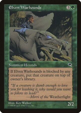 Elven Warhounds [Tempest] MTG Single Magic: The Gathering  | Multizone: Comics And Games