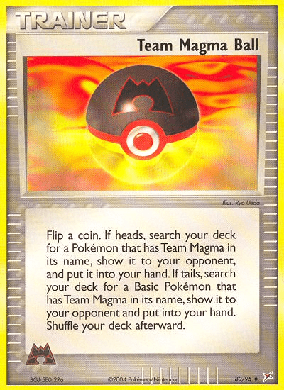 Team Magma Ball (80/95) [EX: Team Magma vs Team Aqua] Pokemon Single Pokémon  | Multizone: Comics And Games