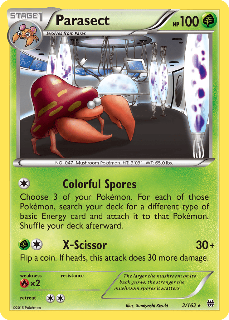 Parasect (2/162) [XY: BREAKthrough] Pokemon Single Pokémon  | Multizone: Comics And Games