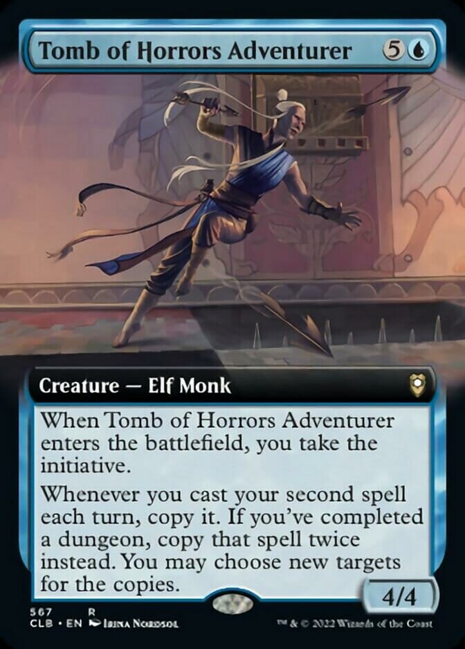 Tomb of Horrors Adventurer (Extended Art) [Commander Legends: Battle for Baldur's Gate] MTG Single Magic: The Gathering  | Multizone: Comics And Games