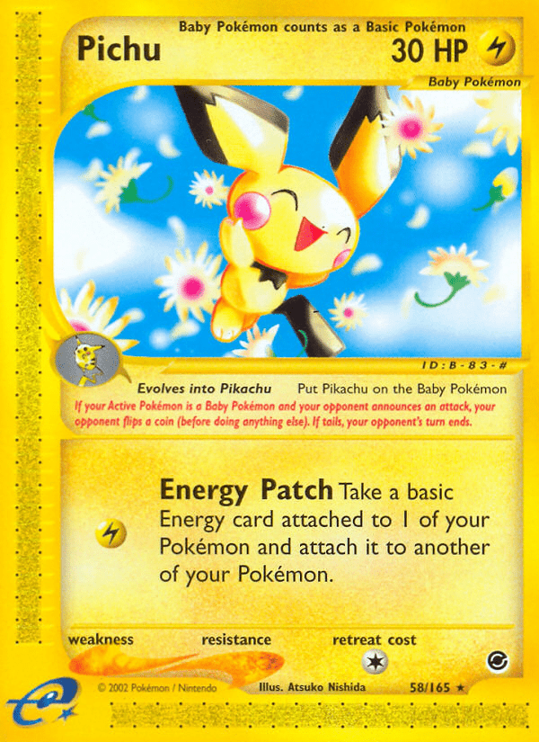 Pichu (58/165) [Expedition: Base Set] Pokemon Single Pokémon  | Multizone: Comics And Games