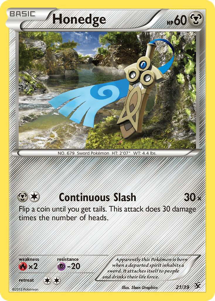 Honedge (21/39) [XY: Kalos Starter Set] Pokemon Single Pokémon  | Multizone: Comics And Games