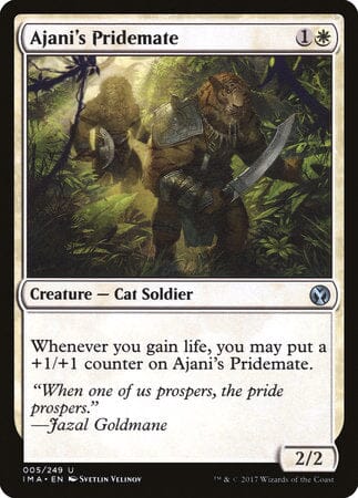 Ajani's Pridemate [Iconic Masters] MTG Single Magic: The Gathering  | Multizone: Comics And Games