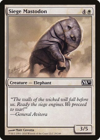 Siege Mastodon [Magic 2011] MTG Single Magic: The Gathering  | Multizone: Comics And Games