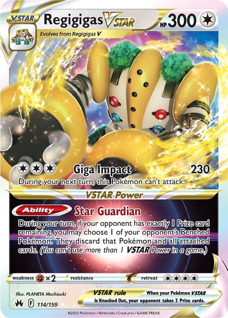 Regigigas VSTAR (114/159) [Sword & Shield: Crown Zenith] Pokemon Single Pokémon  | Multizone: Comics And Games