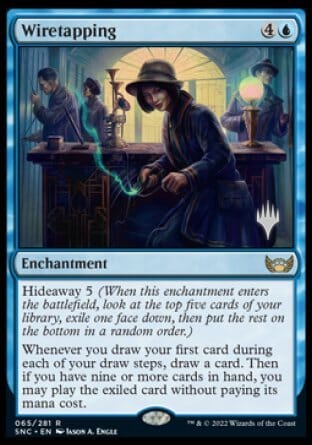 Wiretapping (Promo Pack) [Streets of New Capenna Promos] MTG Single Magic: The Gathering  | Multizone: Comics And Games