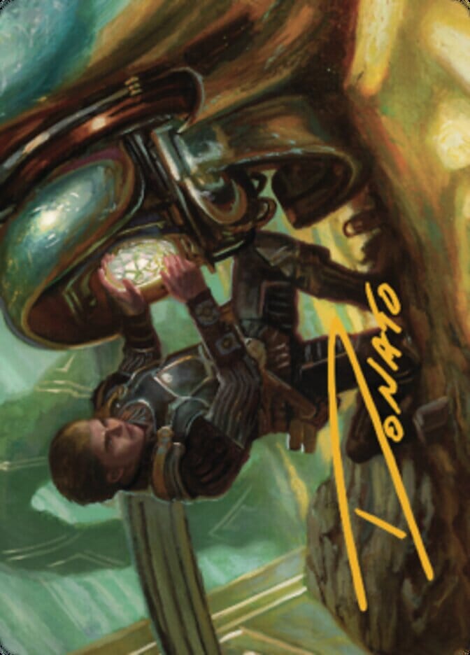 Urza, Powerstone Prodigy Art Card (Gold-Stamped Signature) [The Brothers' War Art Series] MTG Single Magic: The Gathering  | Multizone: Comics And Games