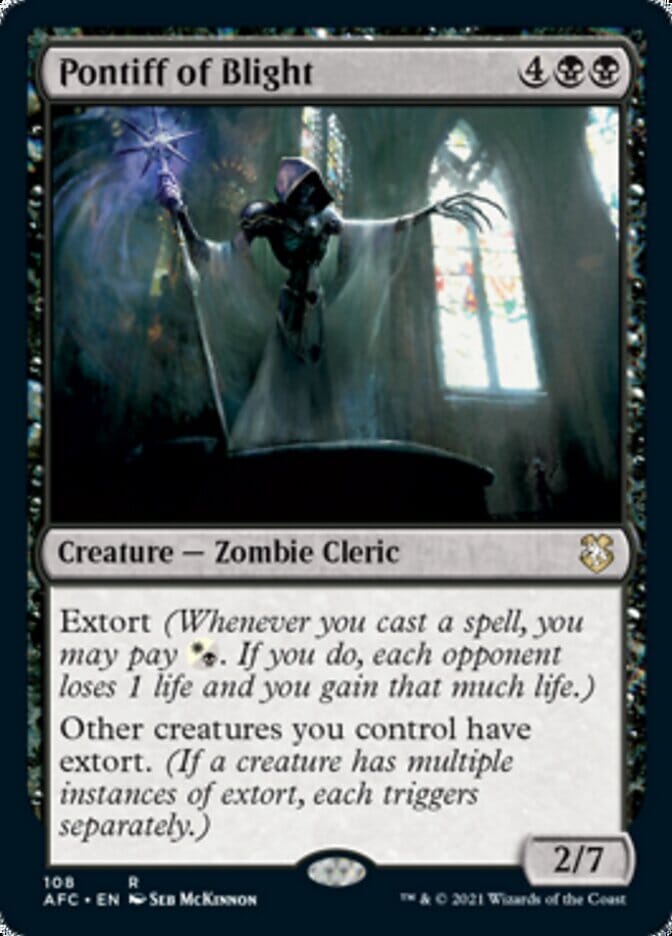 Pontiff of Blight [Dungeons & Dragons: Adventures in the Forgotten Realms Commander] MTG Single Magic: The Gathering  | Multizone: Comics And Games