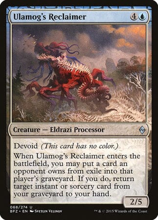 Ulamog's Reclaimer [Battle for Zendikar] MTG Single Magic: The Gathering  | Multizone: Comics And Games
