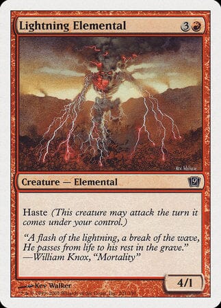 Lightning Elemental [Ninth Edition] MTG Single Magic: The Gathering  | Multizone: Comics And Games