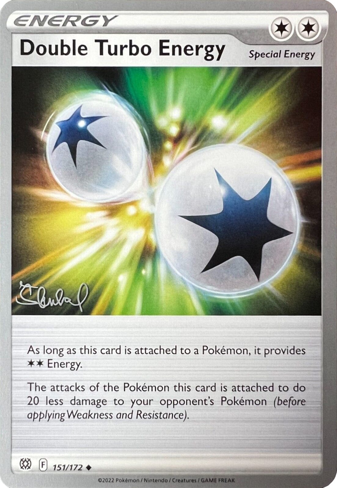 Double Turbo Energy (151/172) (ADP - Ondrej Skubal) [World Championships 2022] Pokemon Single Pokémon  | Multizone: Comics And Games