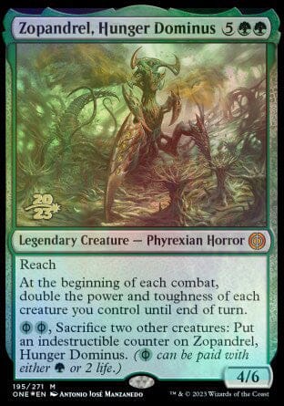 Zopandrel, Hunger Dominus [Phyrexia: All Will Be One Prerelease Promos] MTG Single Magic: The Gathering  | Multizone: Comics And Games