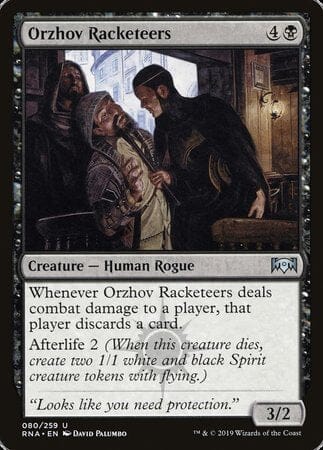 Orzhov Racketeers [Ravnica Allegiance] MTG Single Magic: The Gathering  | Multizone: Comics And Games