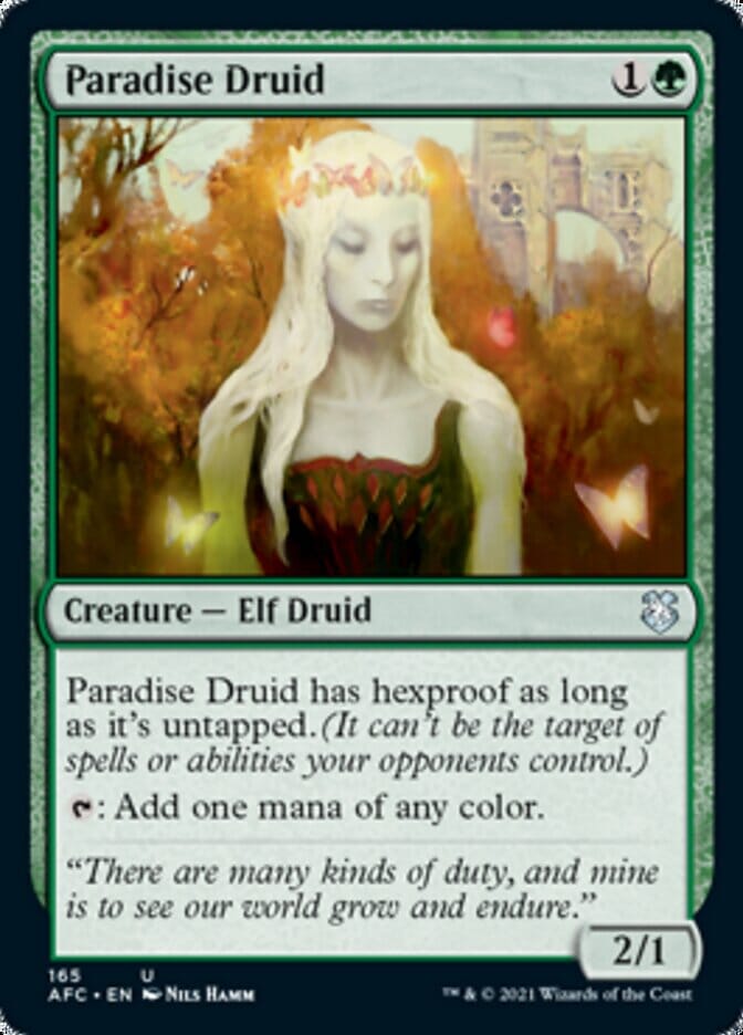 Paradise Druid [Dungeons & Dragons: Adventures in the Forgotten Realms Commander] MTG Single Magic: The Gathering  | Multizone: Comics And Games
