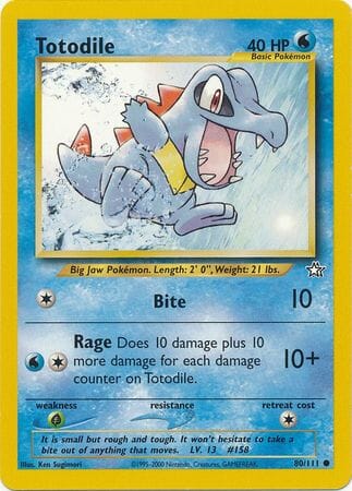 Totodile (80/111) [Neo Genesis Unlimited] Pokemon Single Pokémon  | Multizone: Comics And Games