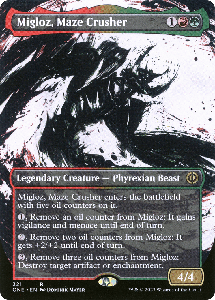 Migloz, Maze Crusher (Borderless Ichor) [Phyrexia: All Will Be One] | Multizone: Comics And Games