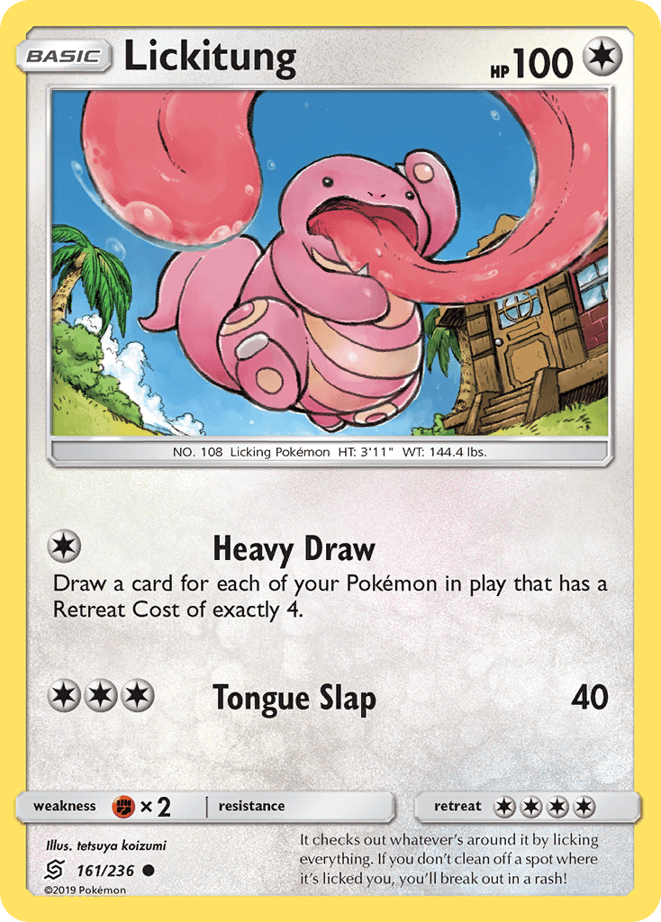 Lickitung (161/236) [Sun & Moon: Unified Minds] Pokemon Single Pokémon  | Multizone: Comics And Games