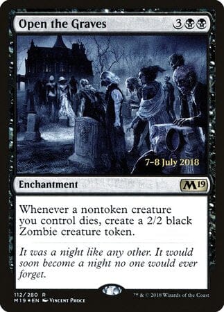 Open the Graves [Core Set 2019 Promos] MTG Single Magic: The Gathering  | Multizone: Comics And Games
