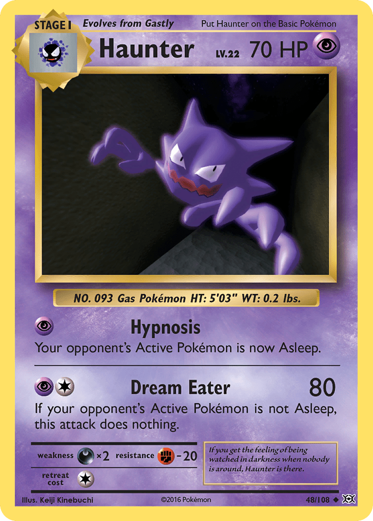 Haunter (48/108) [XY: Evolutions] Pokemon Single Pokémon  | Multizone: Comics And Games