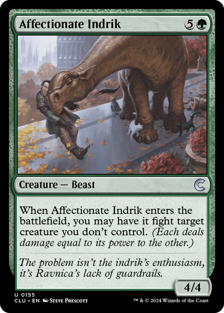Affectionate Indrik [Ravnica: Clue Edition] MTG Single Magic: The Gathering  | Multizone: Comics And Games