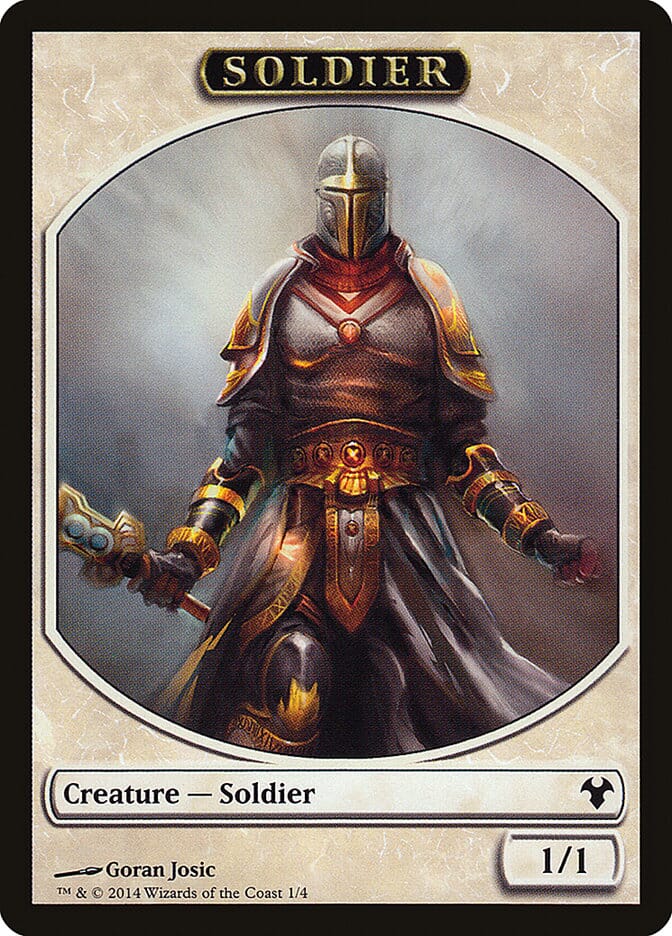 Soldier [Modern Event Deck 2014 Tokens] MTG Single Magic: The Gathering  | Multizone: Comics And Games
