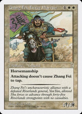 Zhang Fei, Fierce Warrior [Portal Three Kingdoms] MTG Single Magic: The Gathering  | Multizone: Comics And Games