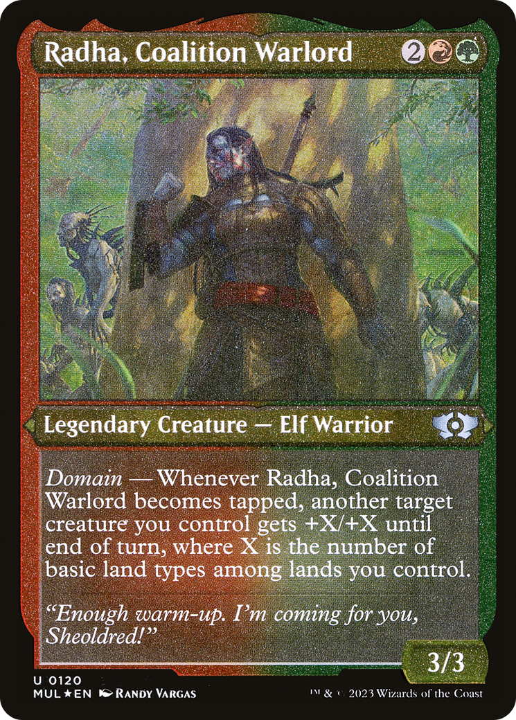 Radha, Coalition Warlord (Foil Etched) [Multiverse Legends] | Multizone: Comics And Games