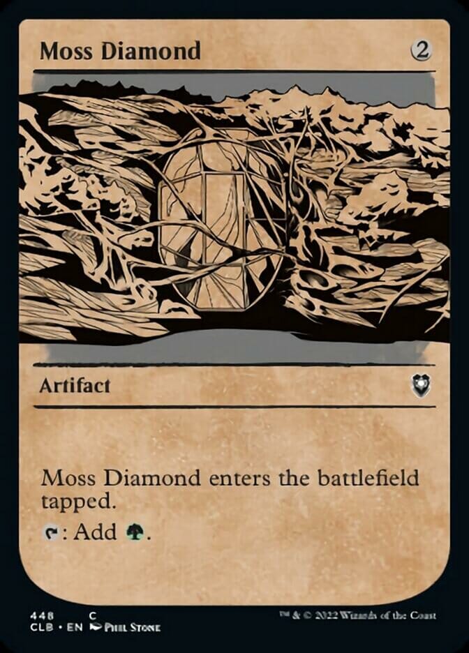 Moss Diamond (Showcase) [Commander Legends: Battle for Baldur's Gate] MTG Single Magic: The Gathering  | Multizone: Comics And Games