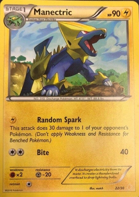 Manectric (22/30) [XY: Trainer Kit 3 - Pikachu Libre] Pokemon Single Pokémon  | Multizone: Comics And Games
