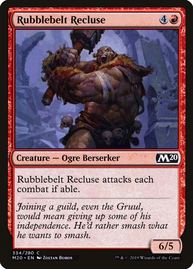 Rubblebelt Recluse [Core Set 2020] MTG Single Magic: The Gathering  | Multizone: Comics And Games