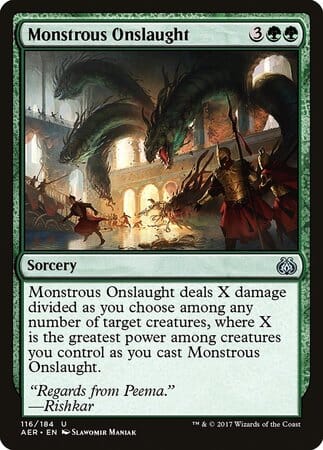 Monstrous Onslaught [Aether Revolt] MTG Single Magic: The Gathering  | Multizone: Comics And Games