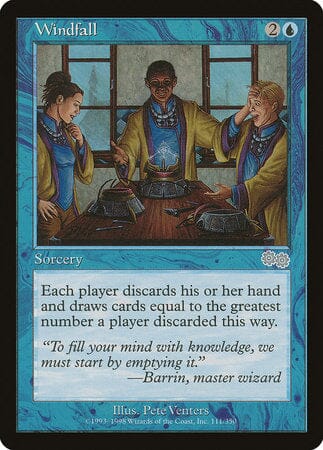 Windfall [Urza's Saga] MTG Single Magic: The Gathering  | Multizone: Comics And Games