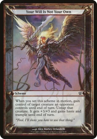 Your Will Is Not Your Own (Archenemy) [Archenemy Schemes] MTG Single Magic: The Gathering  | Multizone: Comics And Games